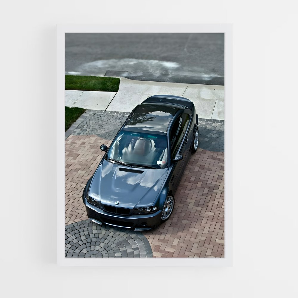 Poster E46 Noir Étoilé – affiche BMW (vue 3)